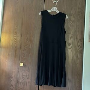 Tory Burch black, sleeveless long dress. Size Large. 100% Viscose.